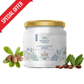 ماسك الشعر بزيت الجوجوبا و زبدة الشيا 300 جم infinity naturals