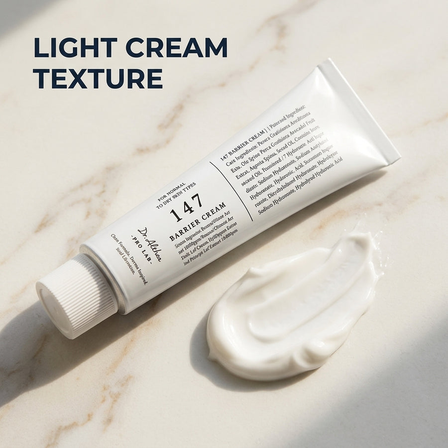 قوام كريم Dr. Althea 147 Barrier Cream مع عنوان LIGHT CREAM TEXTURE