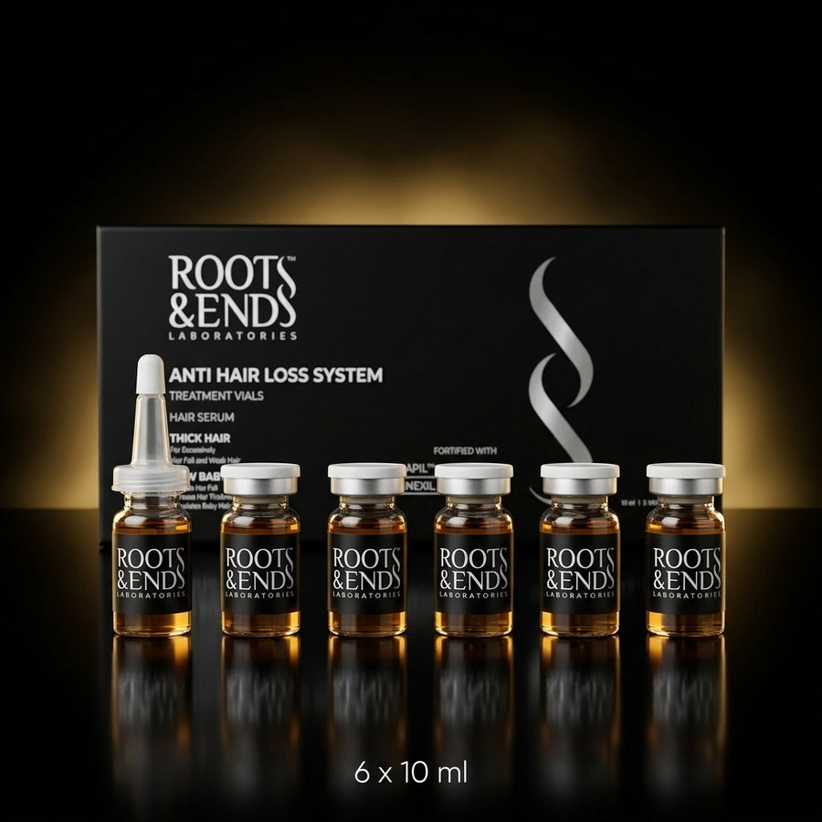 Roots & Ends box and six 10 ml vials