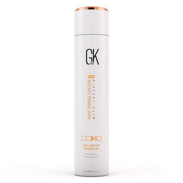 GK HAIR Global Keratin Balancing Shampoo 300 ml For Dry Damaged Oily Greasy & Color Treated Hair, Restores pH Levels, Sulfate-Paraben Free Daily Conditioning Deep Cleanser & Impurities Remover - Instachiq