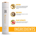 GK HAIR Global Keratin Balancing Shampoo 300 ml For Dry Damaged Oily Greasy & Color Treated Hair, Restores pH Levels, Sulfate-Paraben Free Daily Conditioning Deep Cleanser & Impurities Remover - Instachiq